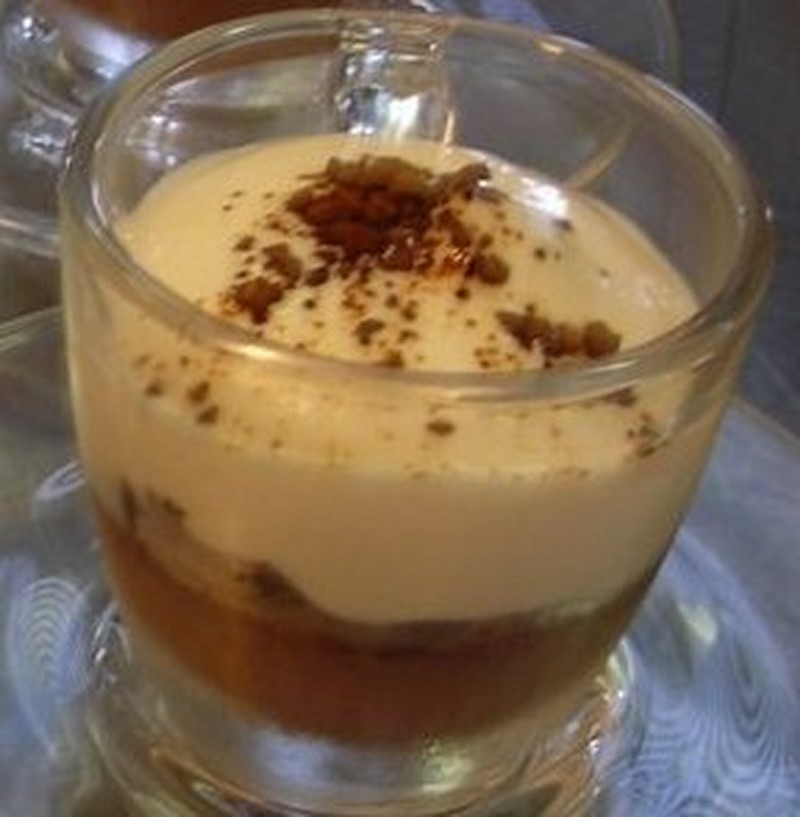 Bicchierino di crema al caffè e mascarpone