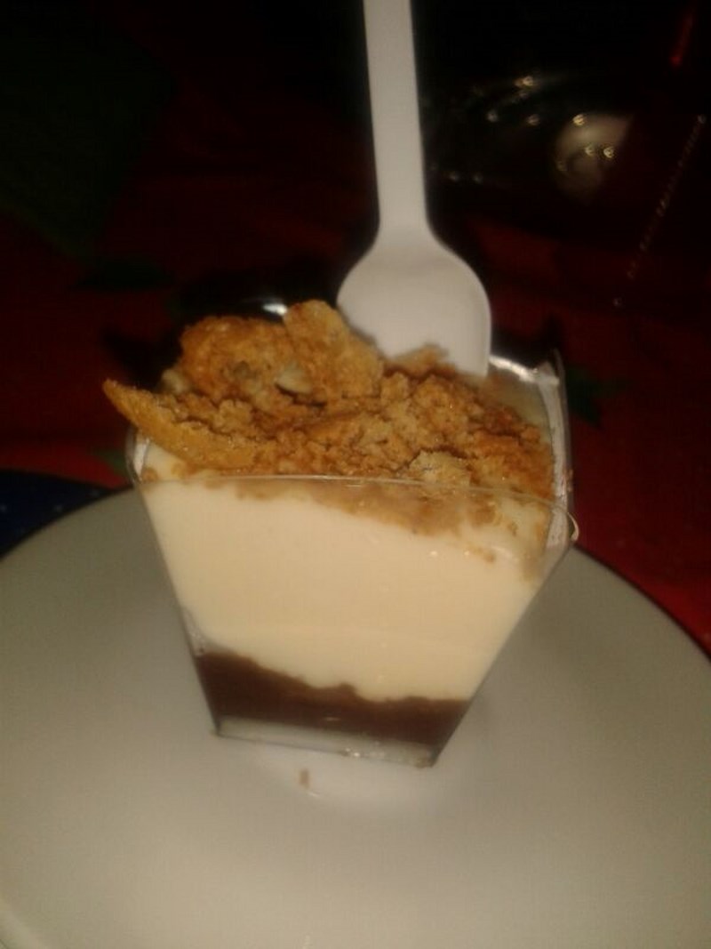 Crema di mascarpone con cuore di cioccolato