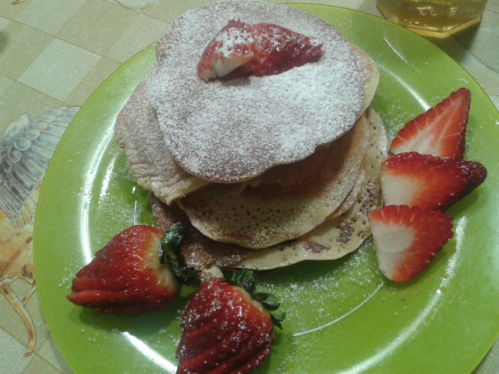 Pancakes con latte di riso, senza burro