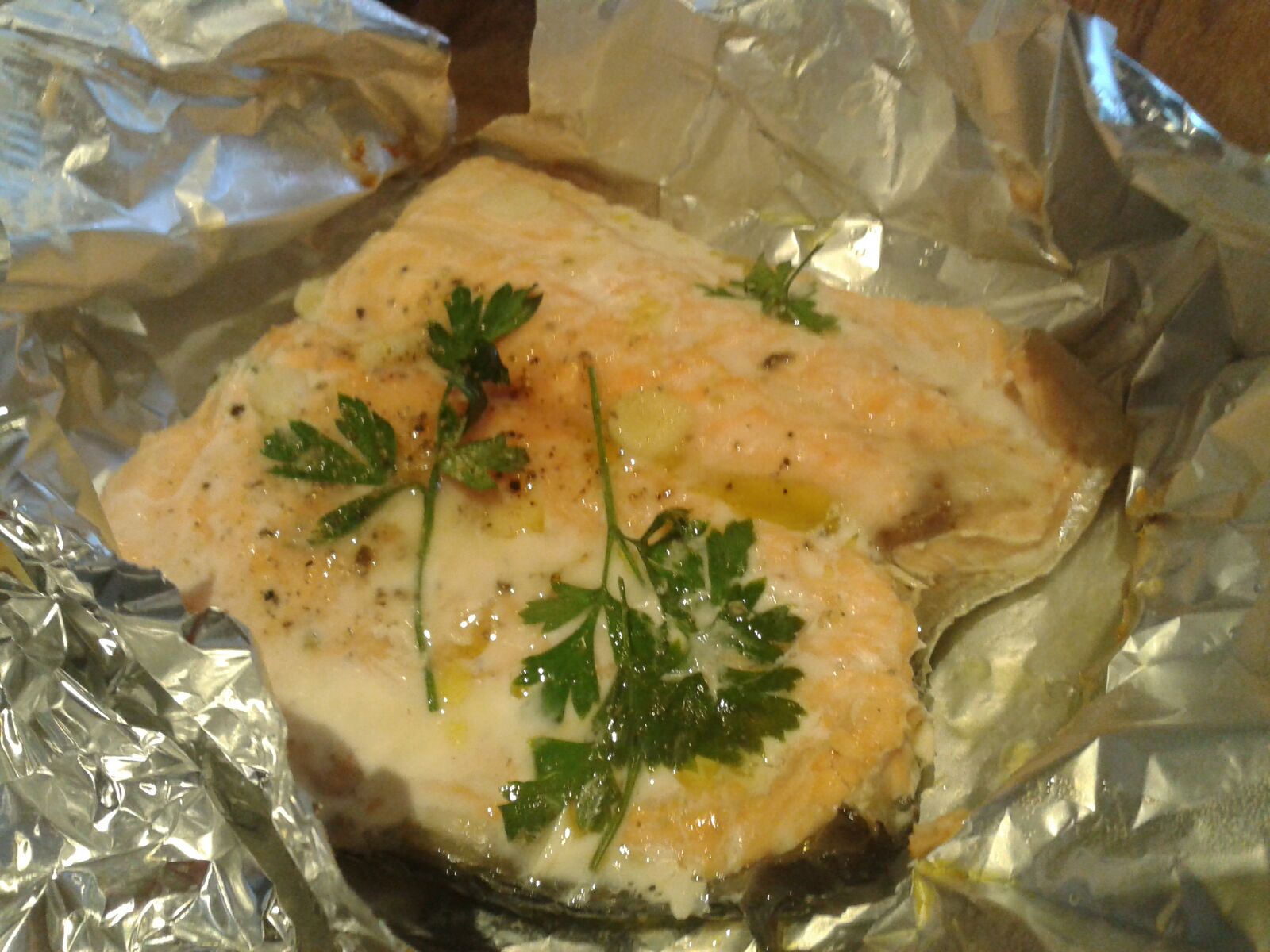 Salmone al cartoccio