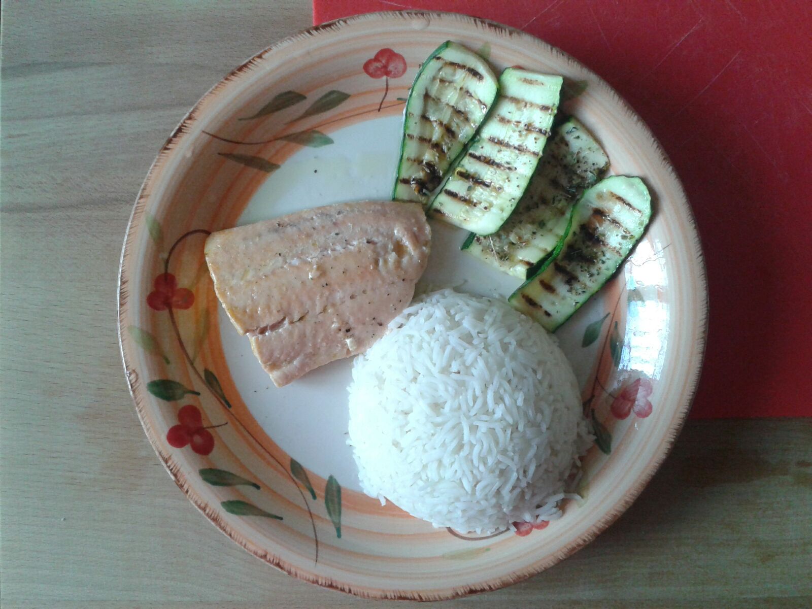 Salmone, Riso Basmati e Zucchine