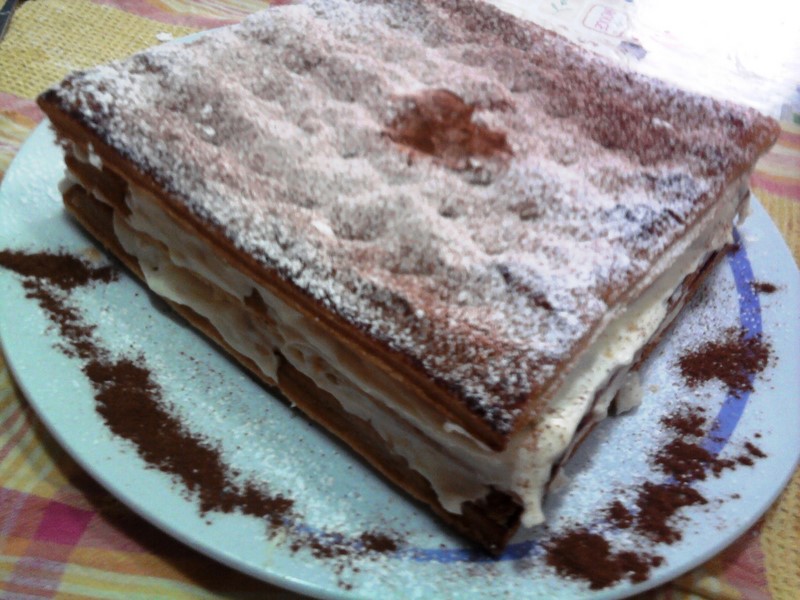 Sfoglia con crema bianca